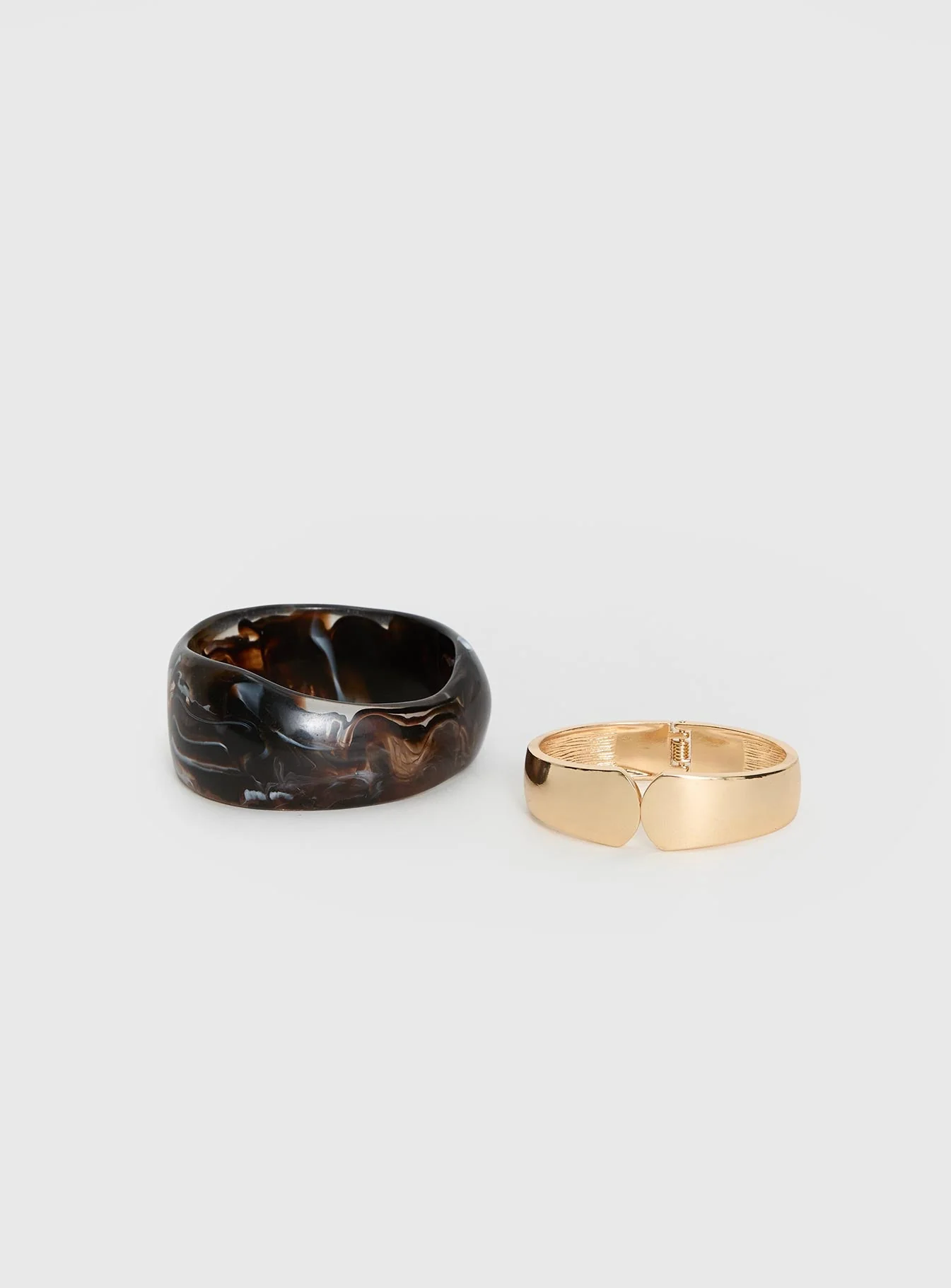 Toni Resin Cuff Pack Brown / Gold - Image 3