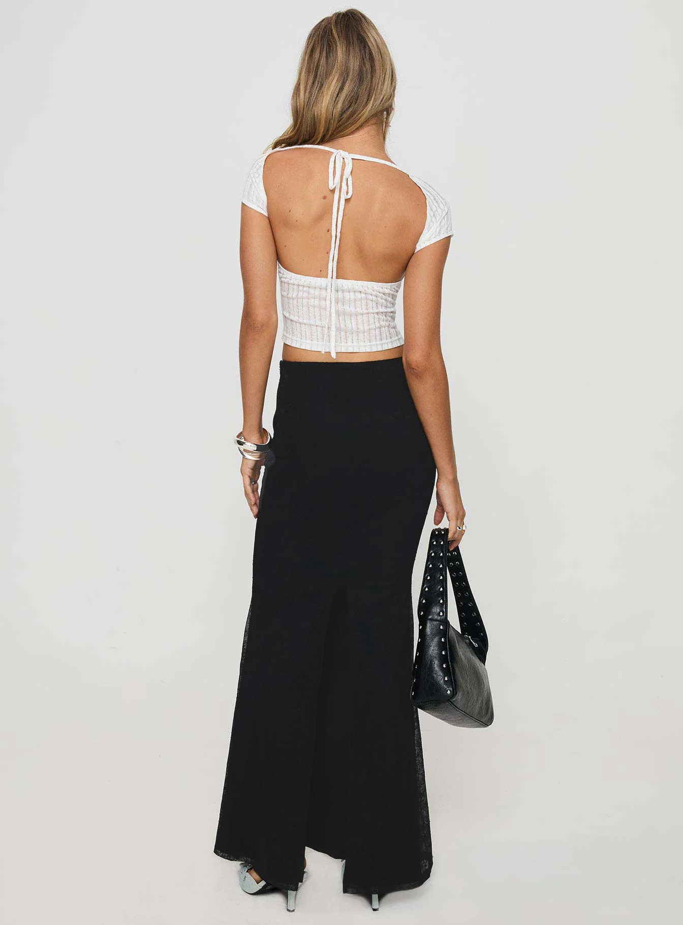Topping Maxi Skirt Black Petite - Image 5