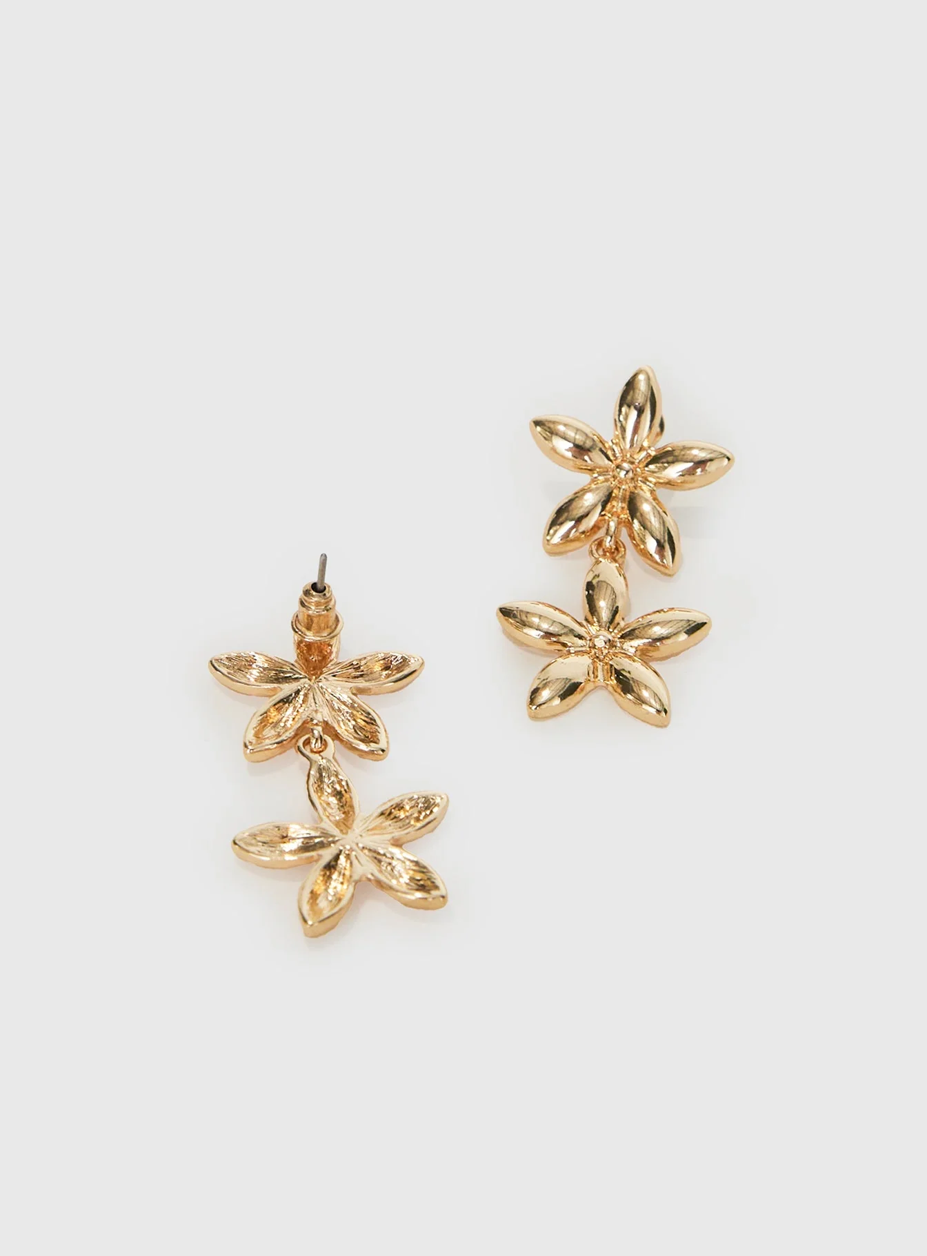 Torquil Double Stack Earrings Gold - Image 3