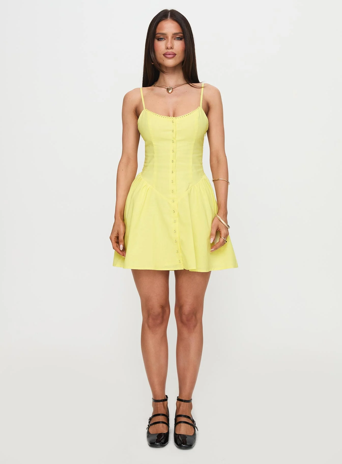 Toulouse Mini Dress Lemon - Image 7