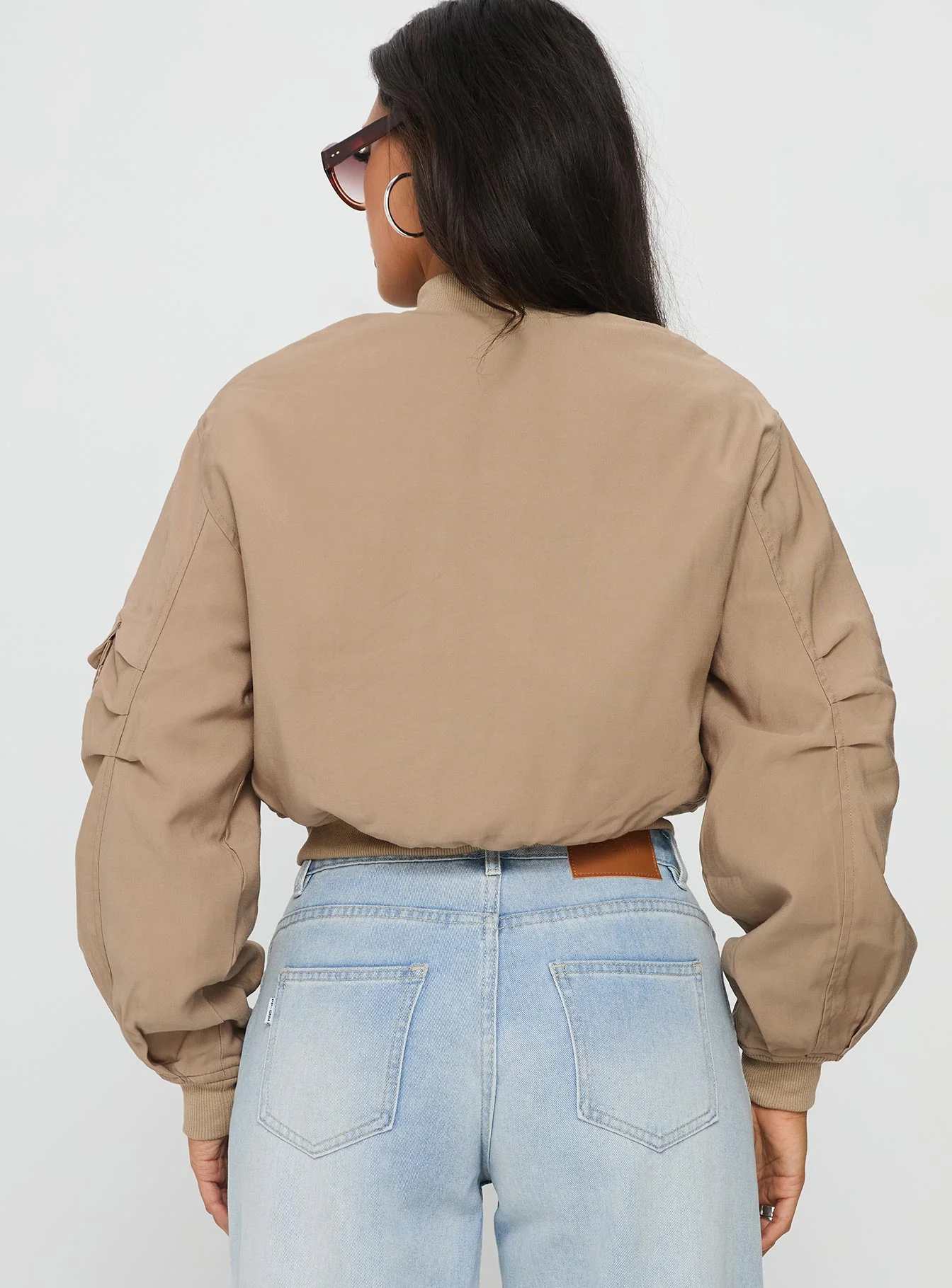 Treyson Pocket Front Jacket Beige - Image 4