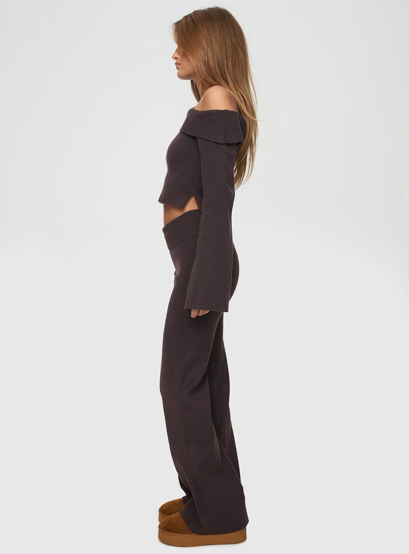 Try Me Knit Pants Chocolate Tall - Image 4