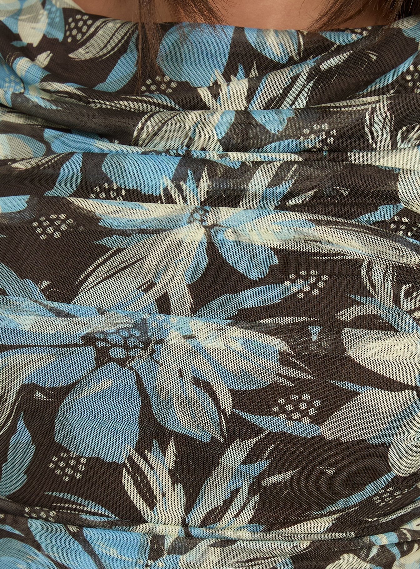 Undeniable Cut Out Maxi Dress Brown Floral Multi - Image 5