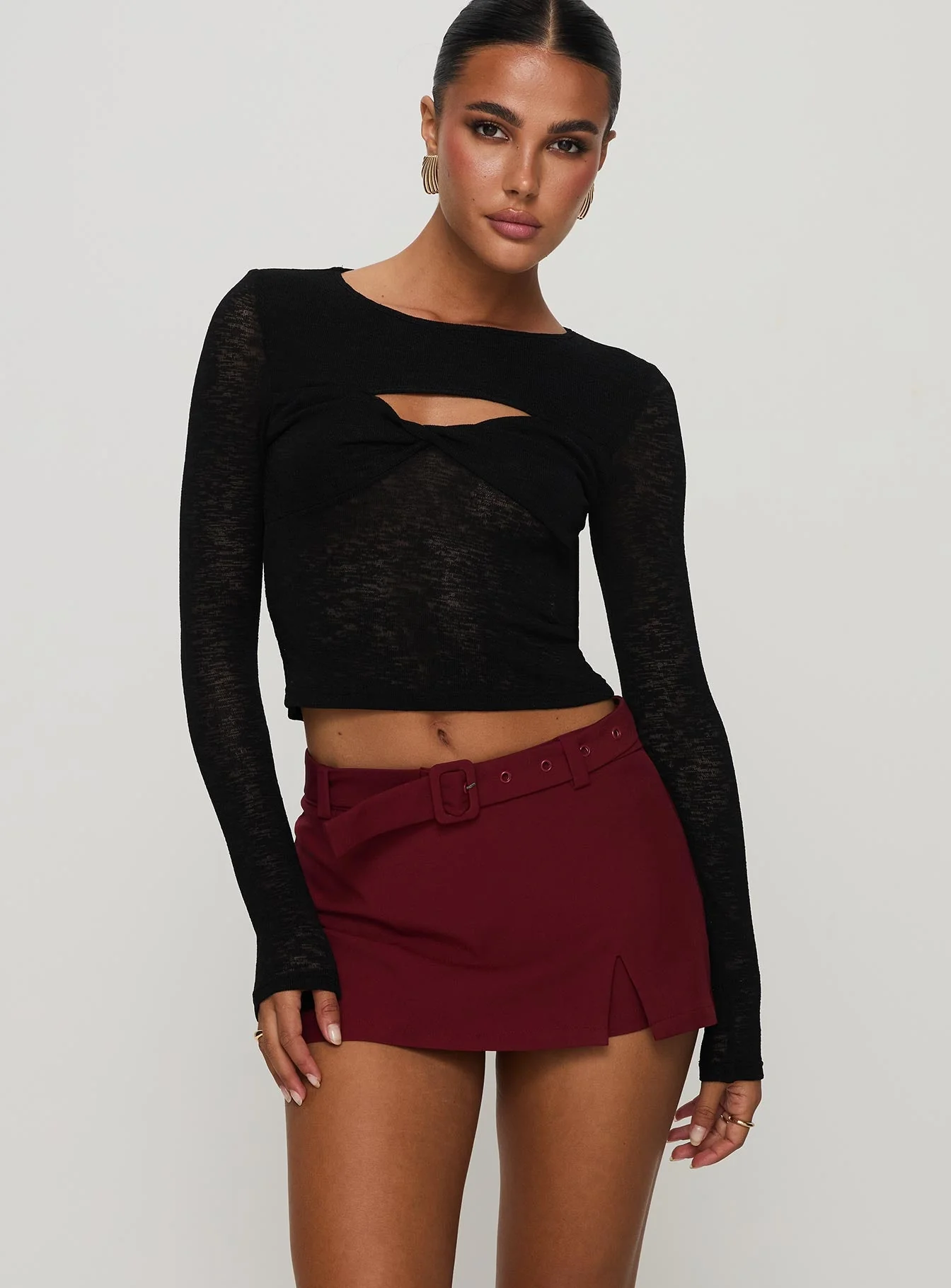 Volley Mini Skort Cherry Red - Image 2