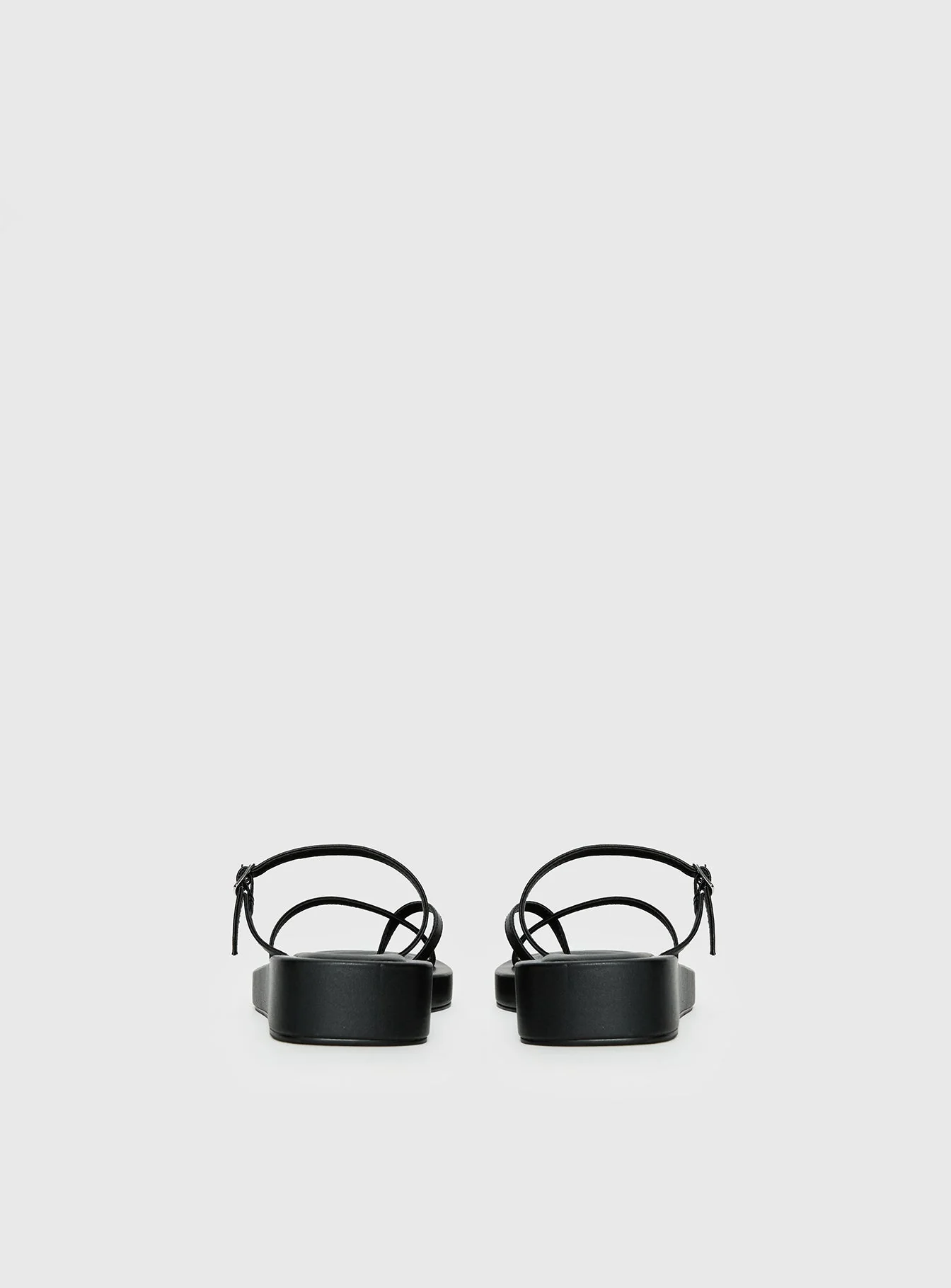 Riki Mini Belt Sandals Black - Image 4