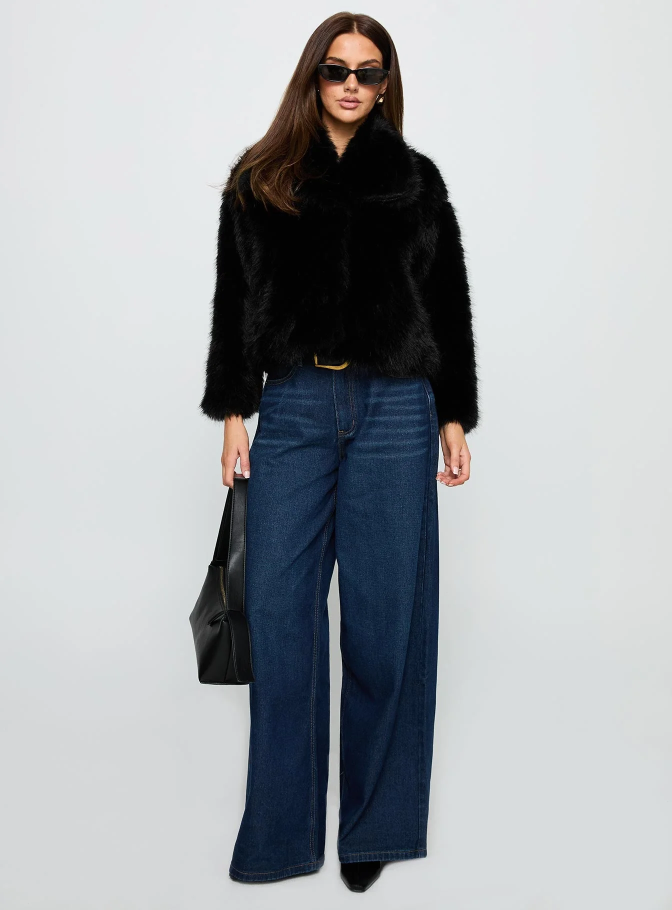 Wayland Faux Fur Jacket Black - Image 3