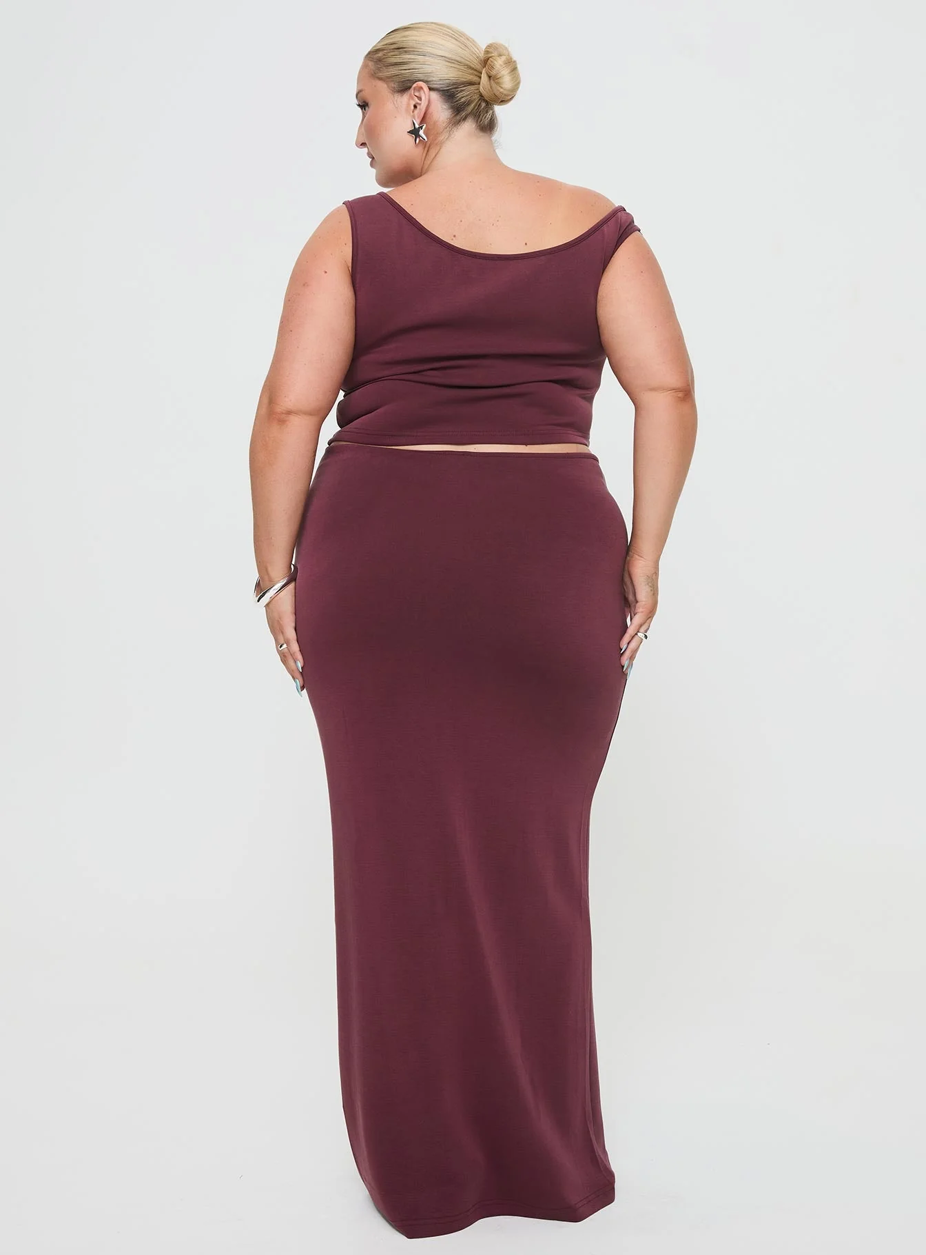 Whiley Maxi Skirt Mauve Curve - Image 6