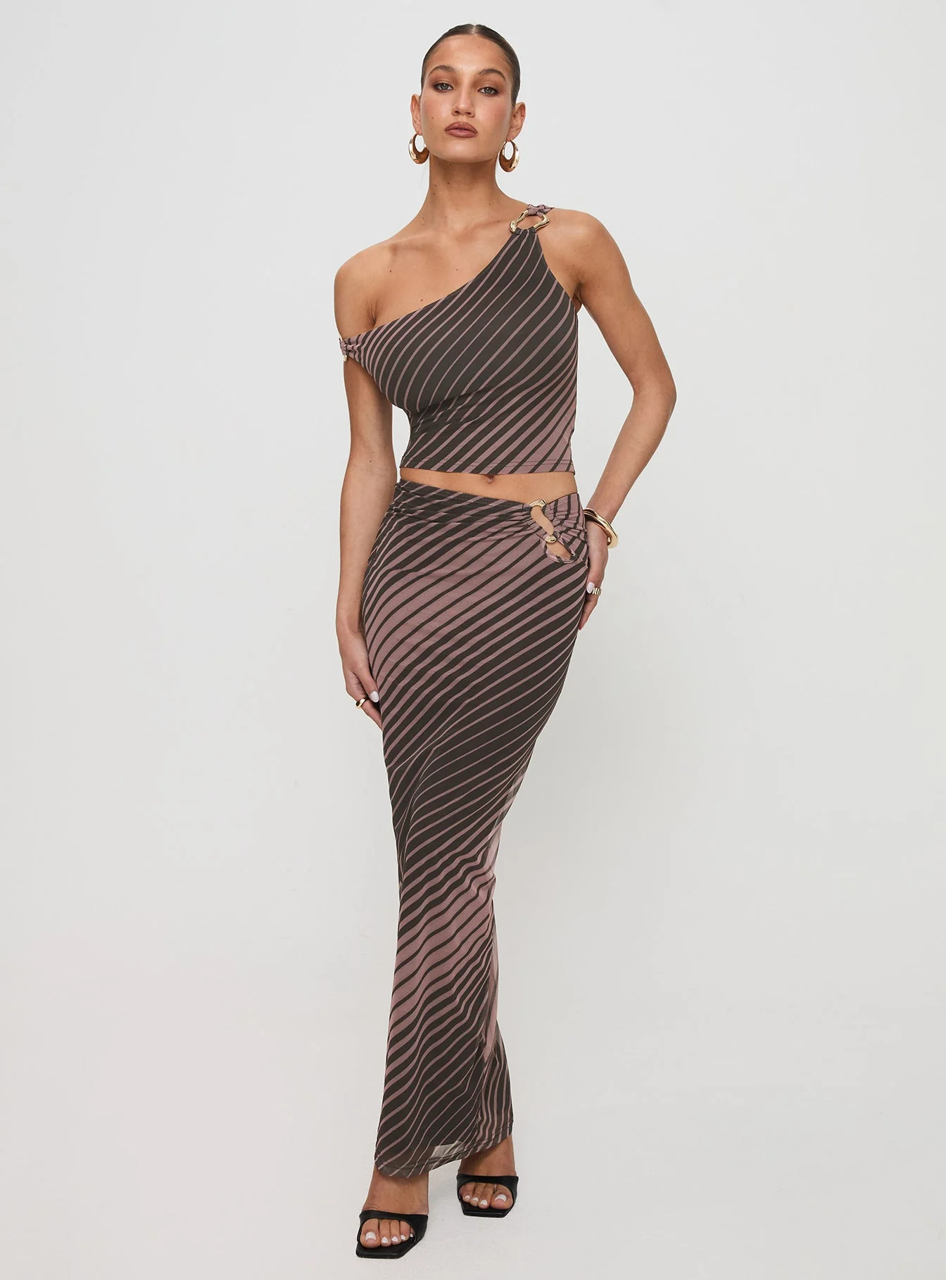 Whiley Maxi Skirt Multi Stripe - Image 2