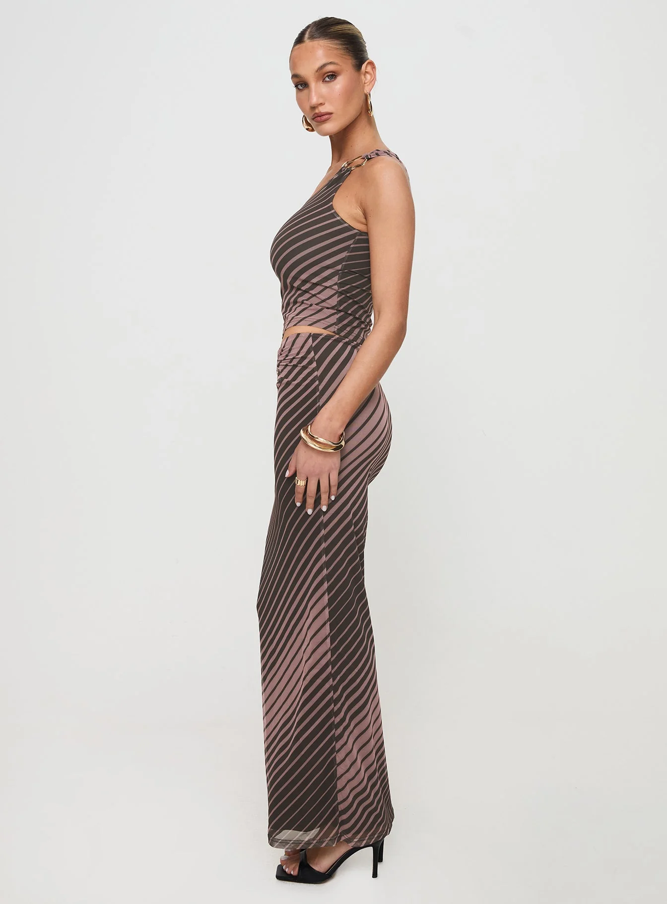 Whiley Maxi Skirt Multi Stripe - Image 4
