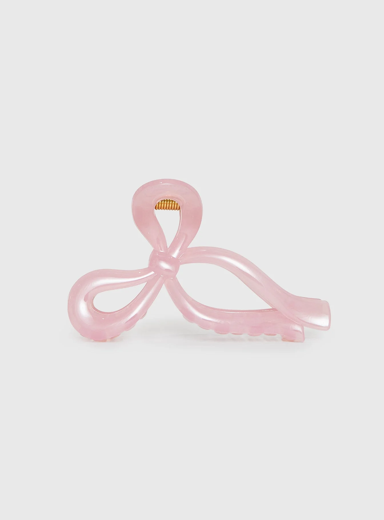 With A Bow Hair Clip Pink - Image 2