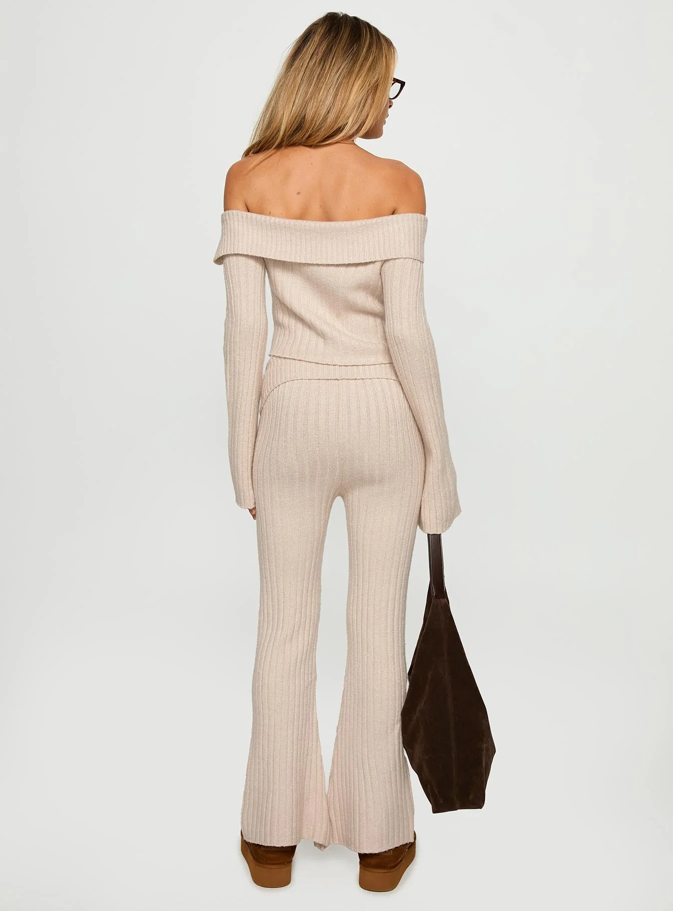 With Purpose Knit Pants Beige - Image 5