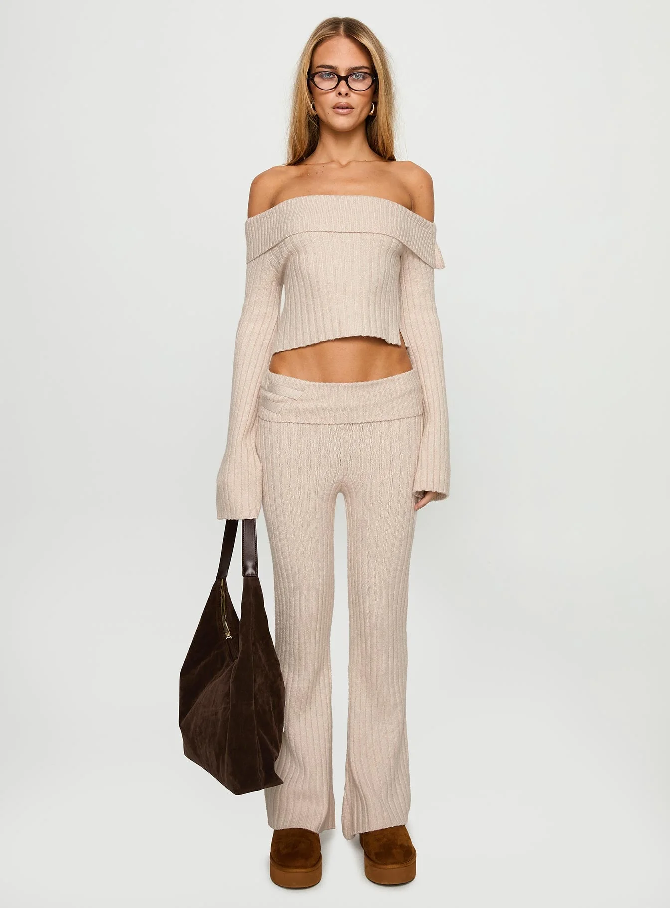 With Purpose Knit Pants Beige - Image 7