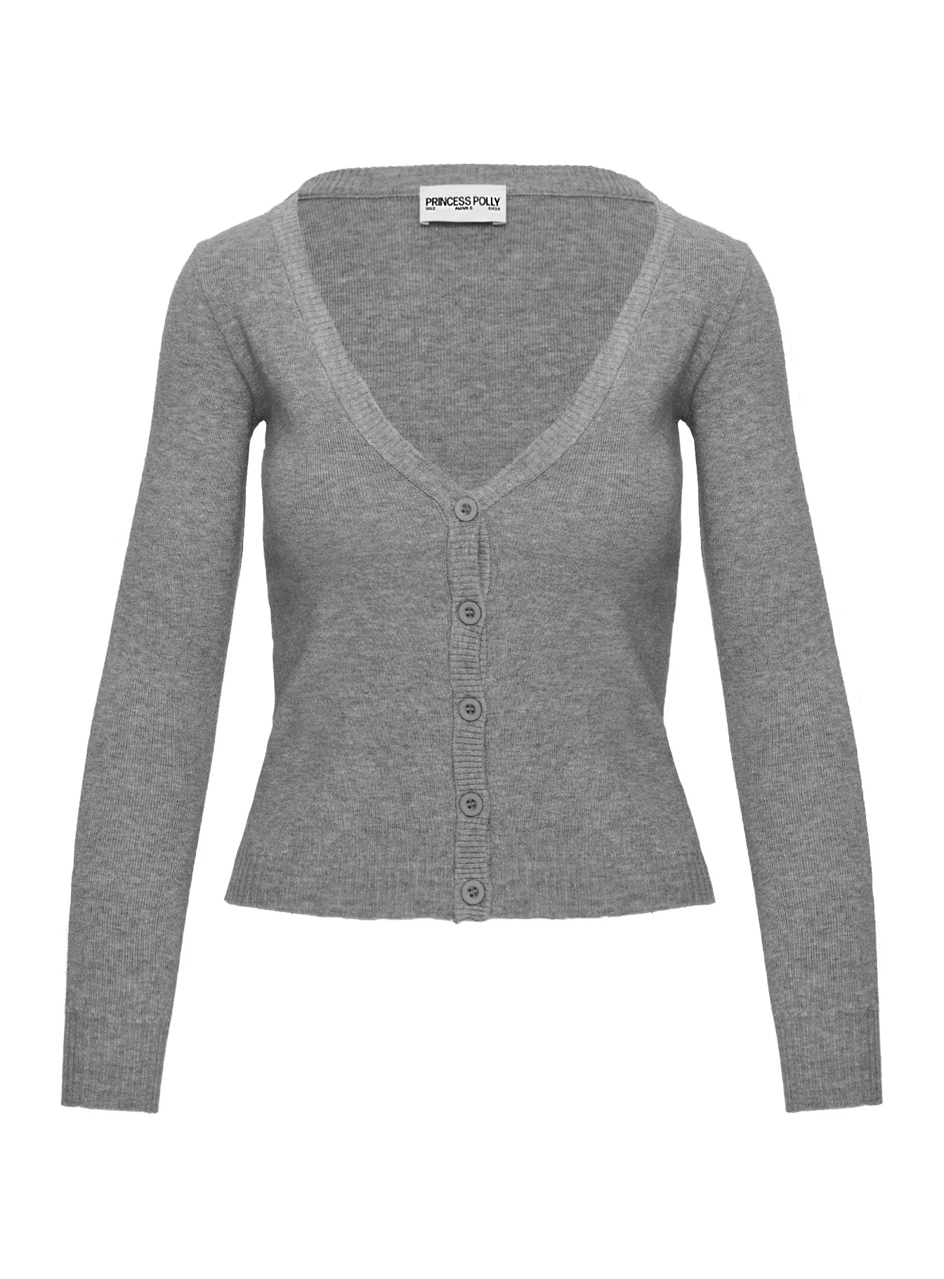 York Cardigan Grey Marle - Image 5