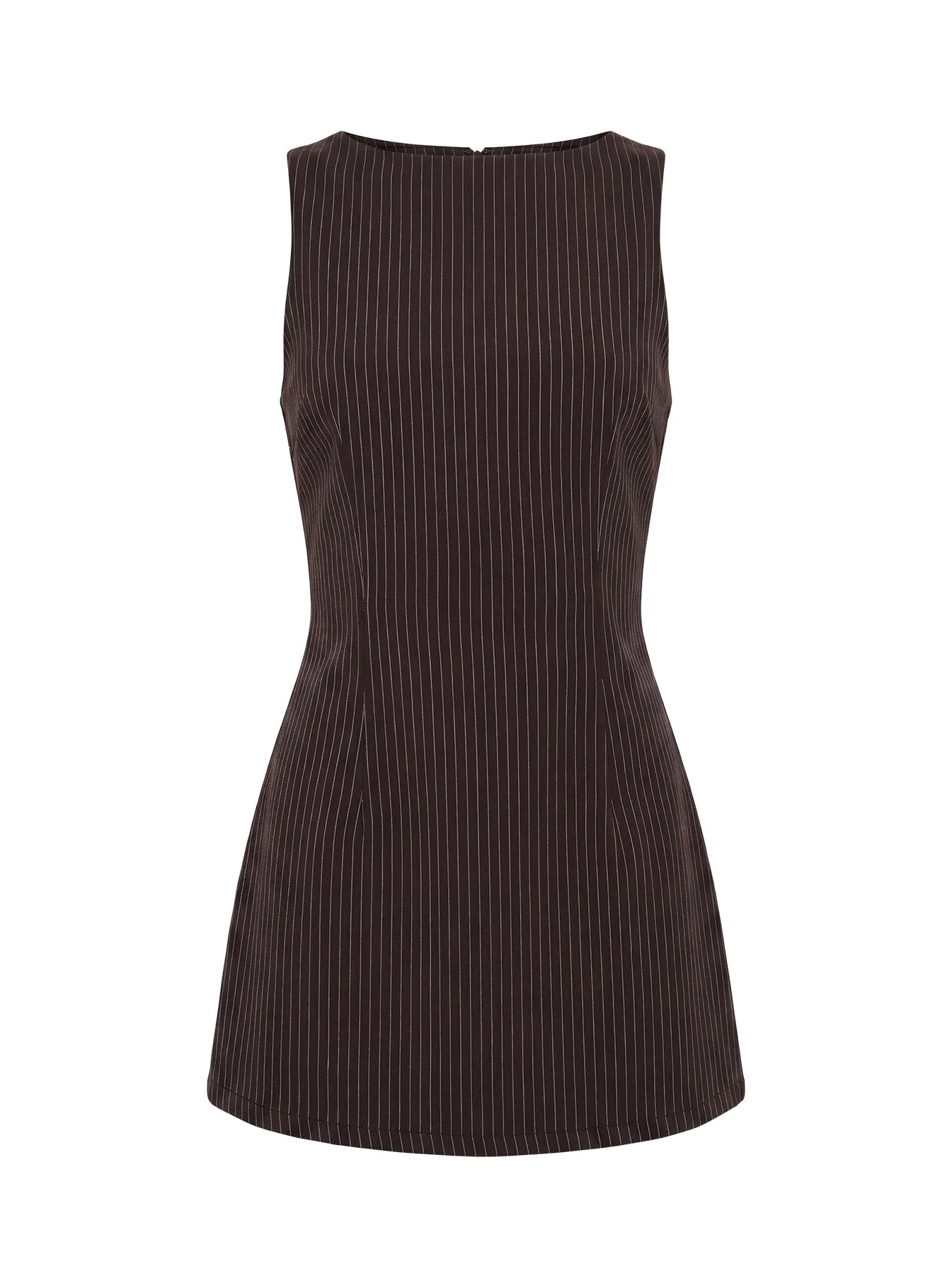 Yumiko Romper Brown Pinstripe - Image 13