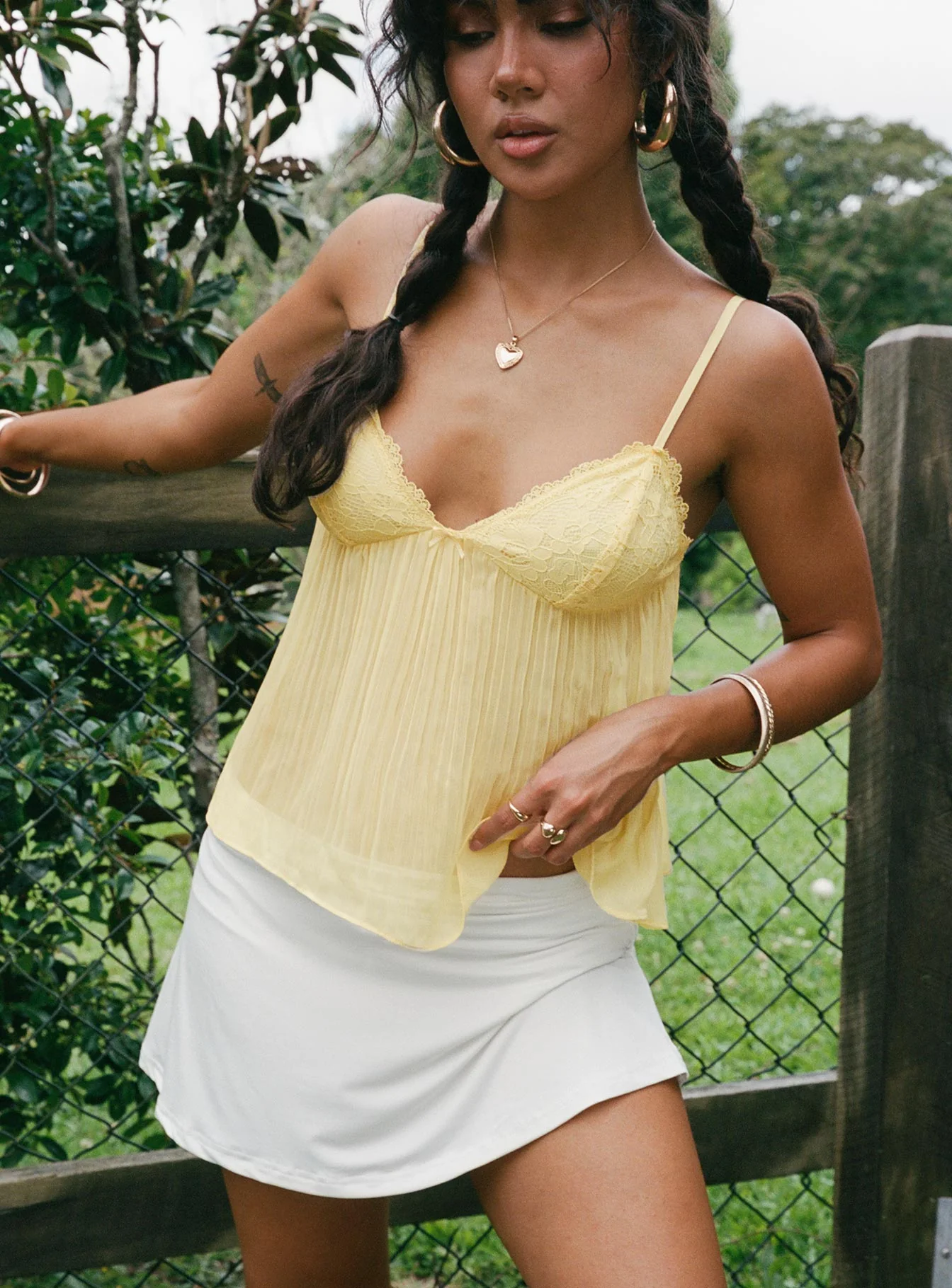 Zami Pleat Top Lemon - Image 8