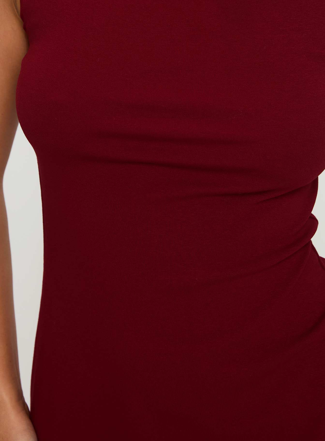 Zimmie Mini Dress Burgundy Tall - Image 6