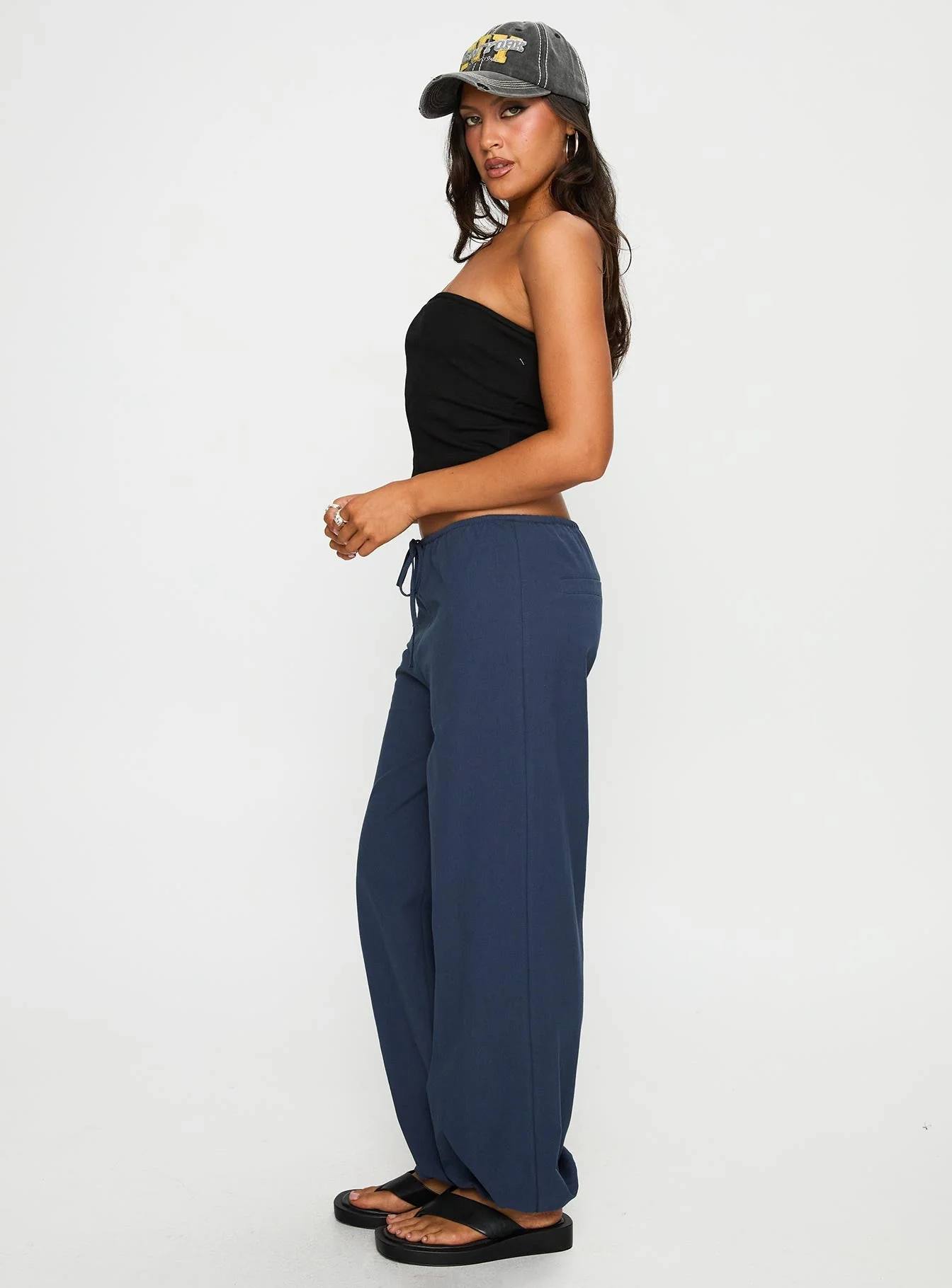 Zodie Low Waist Pants Navy - Image 3