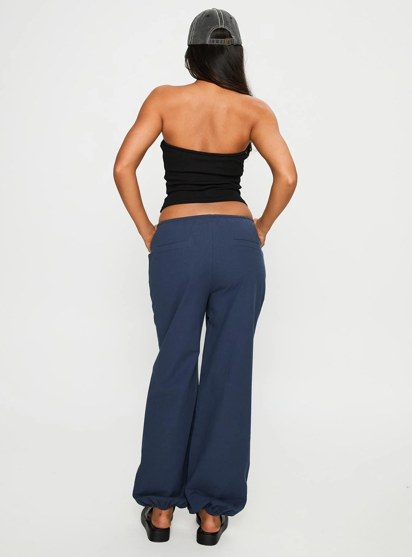 Zodie Low Waist Pants Navy - Image 4